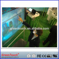 85-90% transparent multi touch foil screen for museum display